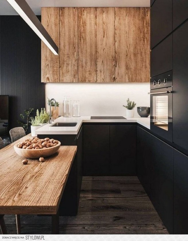 10 Stylish Black Kitchen Interior Design Ideas For Kitchen 12