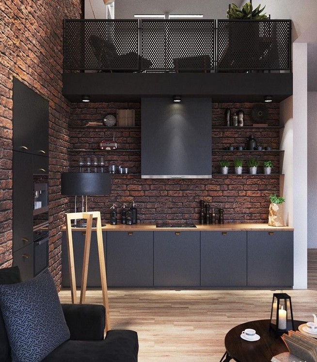 10 Stylish Black Kitchen Interior Design Ideas For Kitchen 26