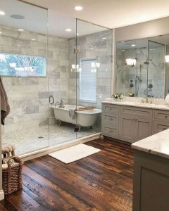 11 Luxurious Wooden Shower Floor Tiles Designs Ideas For Bathroom Remodel 34