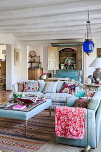 14 Incredible Colorful Bohemian Living Room Ideas For Inspiration 61