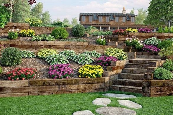 16 Delicate Garden Landscaping Design Ideas Using Rocks Stone 26