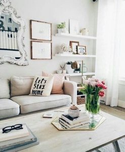 16 Elegant Living Room Shelves Decorations Ideas 04
