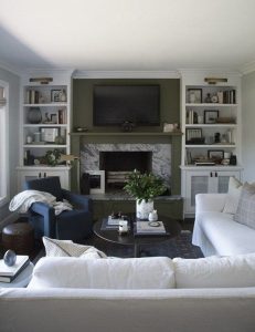 16 Elegant Living Room Shelves Decorations Ideas 10