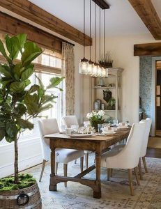 12 Creative Rustic Dining Room Design Ideas 43