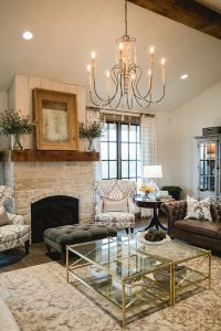 18 Popular Rustic Painted Brick Fireplaces Ideas 03