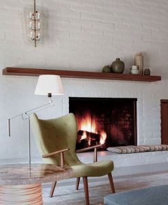 18 Popular Rustic Painted Brick Fireplaces Ideas 07
