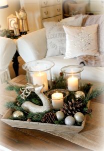 20 Lovely Winter Coffee Table Decoration Ideas 36