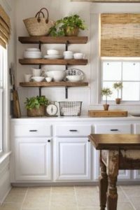21 Stylish Rustic Kitchen Decor Open Shelves Ideas 09