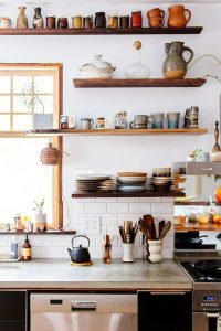 21 Stylish Rustic Kitchen Decor Open Shelves Ideas 13