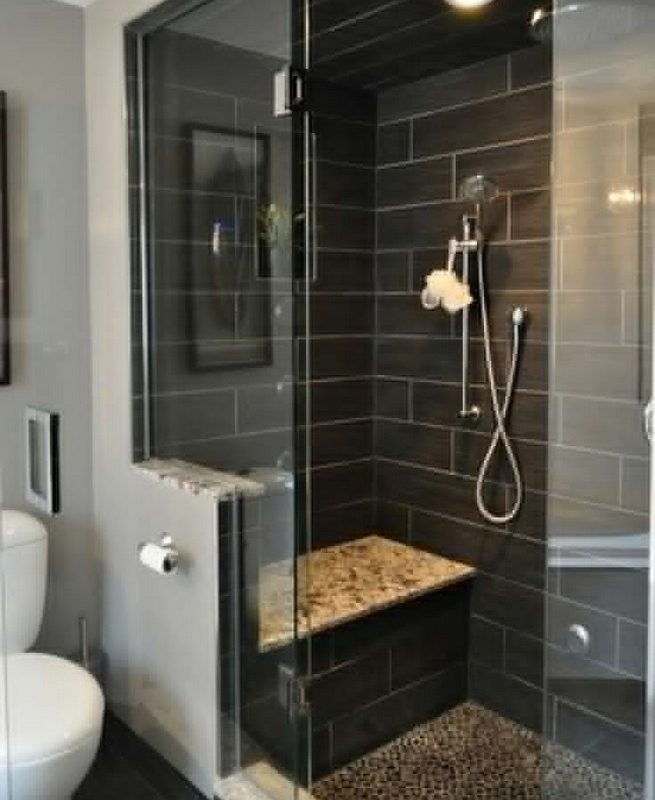 23 Stunning Black Shower Tiles Design Ideas For Bathroom 13