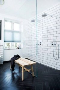 23 Stunning Black Shower Tiles Design Ideas For Bathroom 47