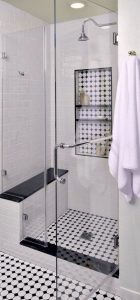 23 Stunning Black Shower Tiles Design Ideas For Bathroom 48
