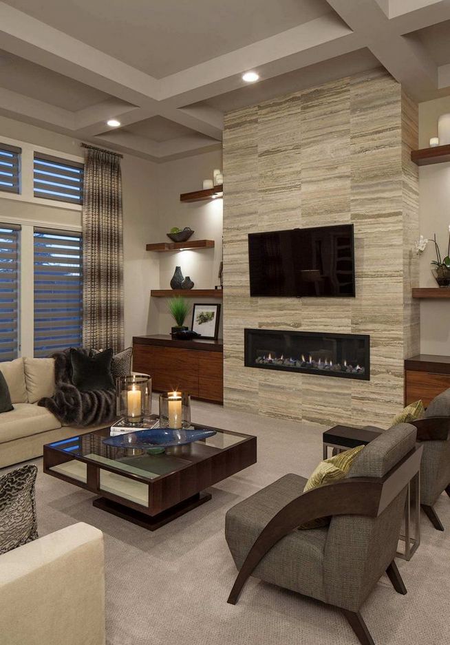 13+ Impressive Living Room Ideas With Fireplace And Tv - lmolnar