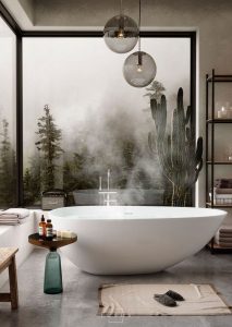 14 Relaxing Luxury Master Bathroom Design Ideas With Rustic Style 12