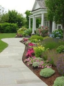 15 Elegant Front Sidewalk Landscaping Ideas 18