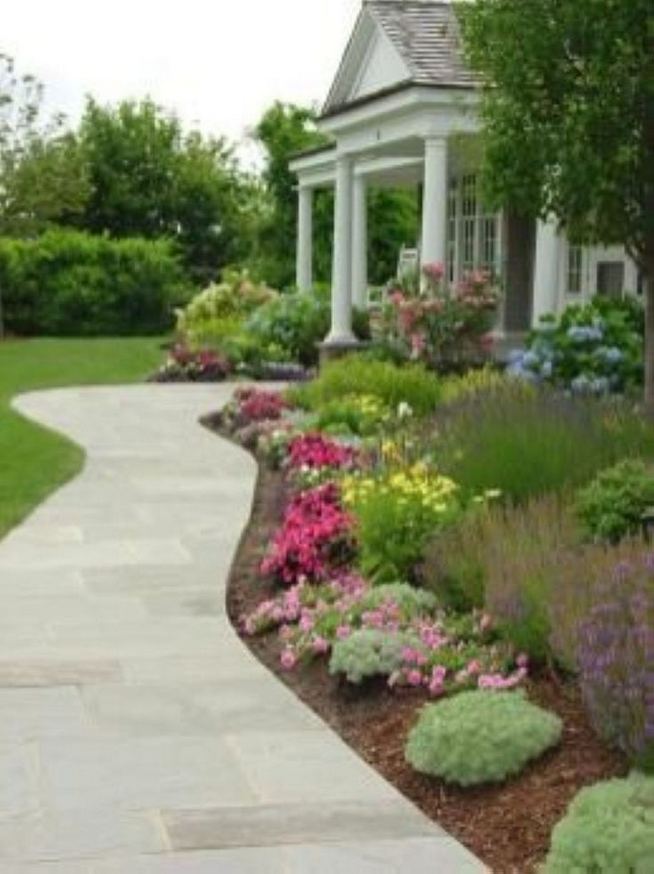 15 Elegant Front Sidewalk Landscaping Ideas Lmolnar