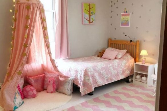 23 Cozy Cute Pink Bedroom Design Decor Ideas For Kids 05