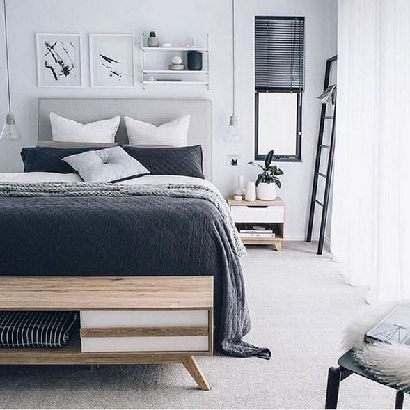 13+ Stylish Modern Small Bedroom Design Ideas For Couples - lmolnar