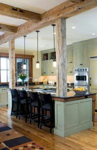 14 Stunning Vintage Wooden Kitchen Island Decor Ideas 13