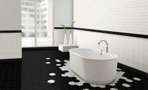 15 Awesome Black Floor Tiles Design Ideas For Modern Bathroom 19