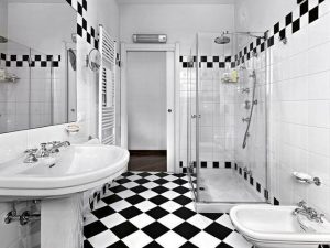 15 Awesome Black Floor Tiles Design Ideas For Modern Bathroom 20