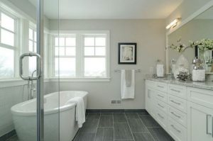 15 Awesome Black Floor Tiles Design Ideas For Modern Bathroom 21