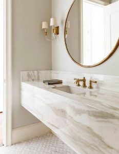 15 Inspiring Marble Bathroom Sink Designs For Your Luxury Home 23