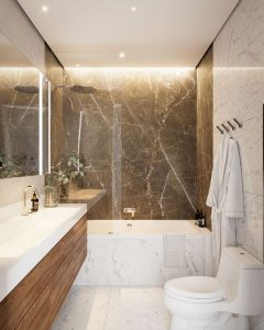 15 Inspiring Marble Bathroom Sink Designs For Your Luxury Home 32