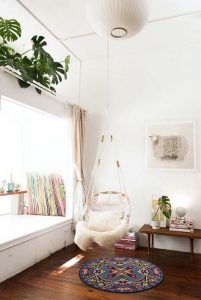 16 Adorable Rattan Hanging Chair Design Ideas 09