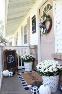 16 Best Alluring Farmhouse Front Porch Decoration Ideas 16