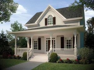 16 Best Alluring Farmhouse Front Porch Decoration Ideas 24