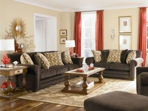17 Attractive Brown Leather Living Room Furniture Ideas 05