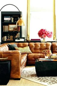 17 Attractive Brown Leather Living Room Furniture Ideas 13