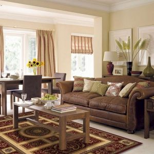 17 Attractive Brown Leather Living Room Furniture Ideas 24