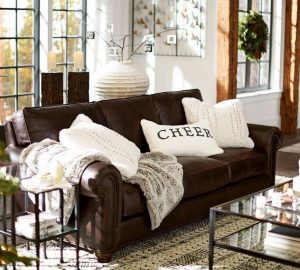 17 Attractive Brown Leather Living Room Furniture Ideas 44
