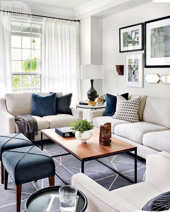 17+ Magnificient White Modern Living Room Ideas - lmolnar