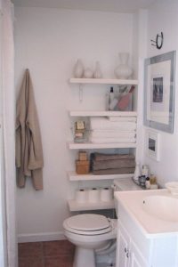 19 Cool Creative Bathroom Wall Shelves Ideas For Small Space 17