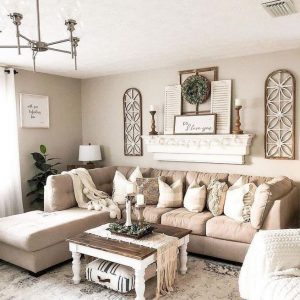 16 Cozy Farmhouse Style Living Room Decor Ideas 22