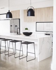 16 Luxurious Black White Kitchen Design Ideas 10