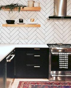 16 Luxurious Black White Kitchen Design Ideas 19