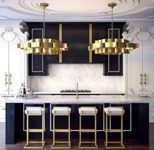 16 Luxurious Black White Kitchen Design Ideas 34