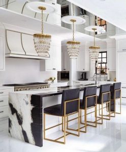 16 Luxurious Black White Kitchen Design Ideas 37