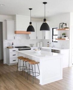 16 Luxurious Black White Kitchen Design Ideas 39