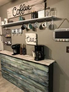 16 Stylish Home Coffee Bar Design Decor Ideas 25
