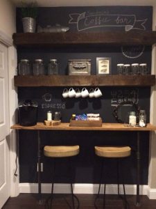 16 Stylish Home Coffee Bar Design Decor Ideas 33