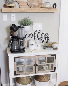 16 Stylish Home Coffee Bar Design Decor Ideas 39