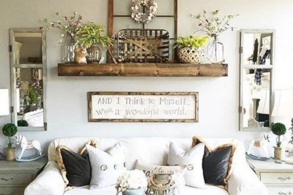 16 Wonderful Farmhouse Living Room Decor Design Ideas 22