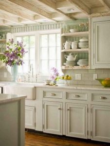 17 Inspiring Country Style Cottage Kitchen Cabinets Ideas 11
