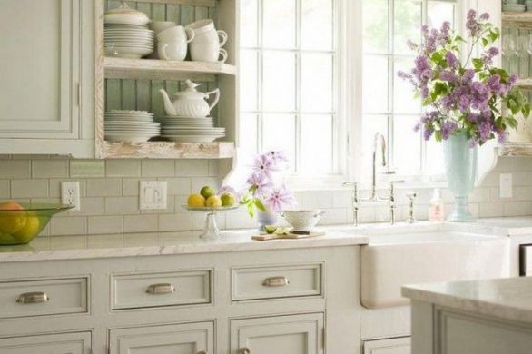 17 Inspiring Country Style Cottage Kitchen Cabinets Ideas 27