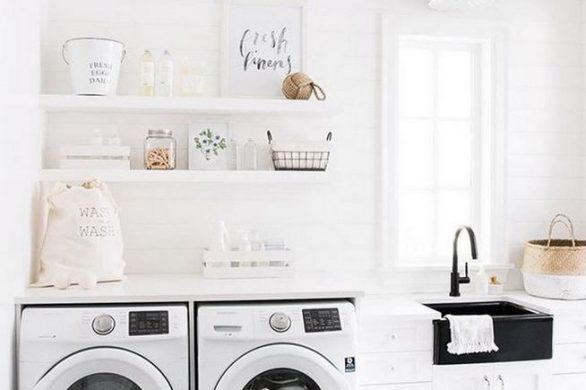 17 Top Cozy Small Laundry Room Design Ideas 22